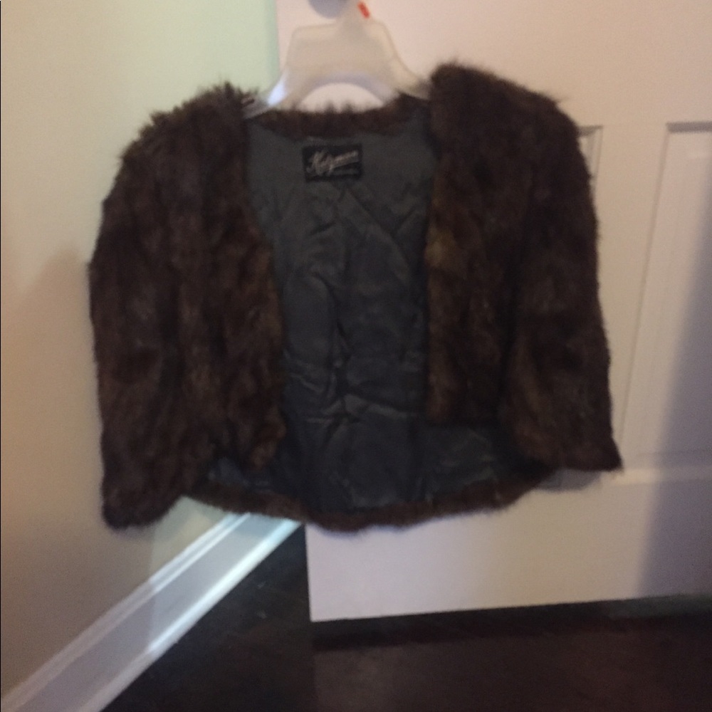 Vintage Real Beaver Shawl